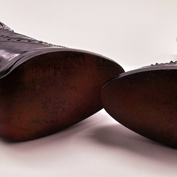 Cole Haan Bespoke 1928 Booties 7B Oxford Wingtip High Heel Bootie - Picture 5 of 5